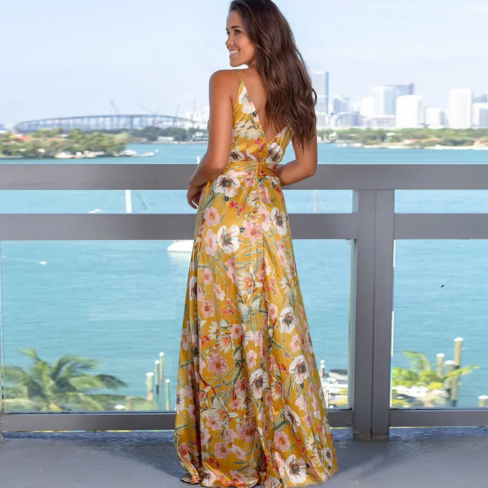 Fashionable Sleeveless Printed Cross-border Style Dress