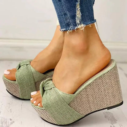 Fashion Slope Women's Bow Sandals and Slippers - Trendy Attic Store01