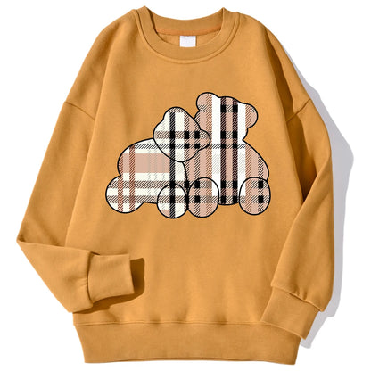 Casual Women Sweatshirts Teddy Bear Printing Hoodies