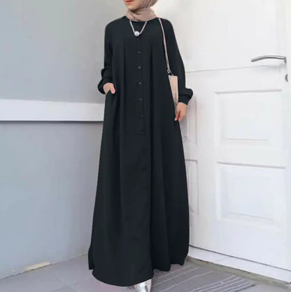 Plus Size Women's Long Dress for Autumn