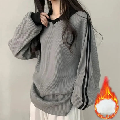 Women Sweatshirts Long Sleeve Polo Shirts