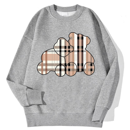 Casual Women Sweatshirts Teddy Bear Printing Hoodies
