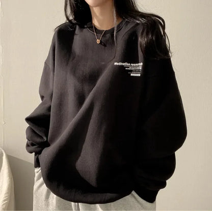 Oversized Hoodie Women Sweatshirts Long Sleeve Hoodies Casual Letter