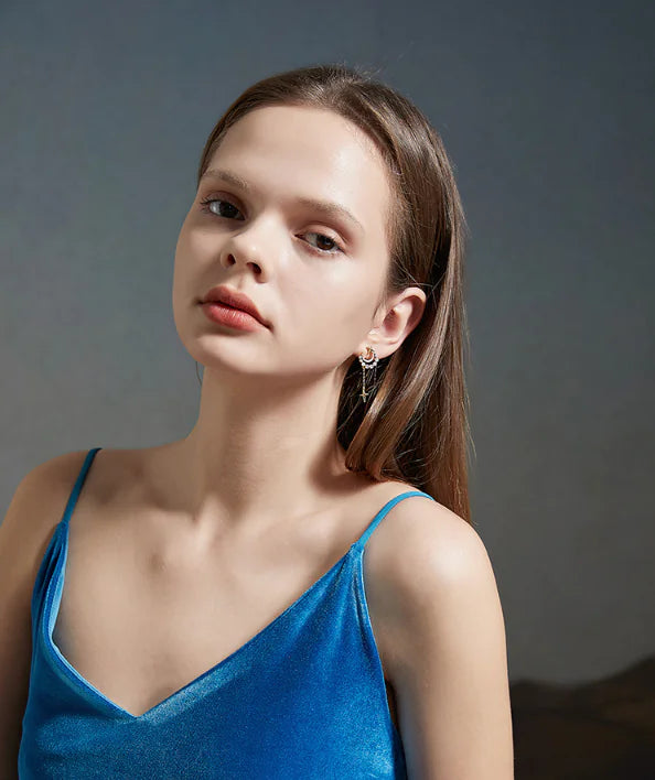 Spring Star and Moon Earrings for Women - Trendy Style