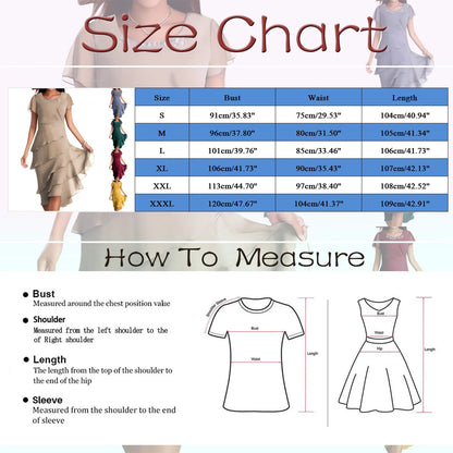 Plus Size Short Sleeve Round Neck Chiffon Paneled Dresses