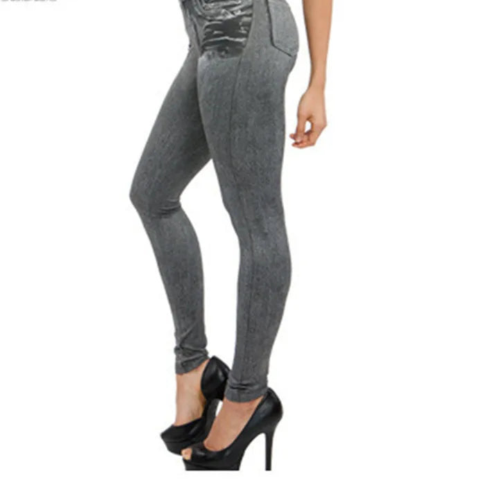Women's Seamless Denim-Look Leggings