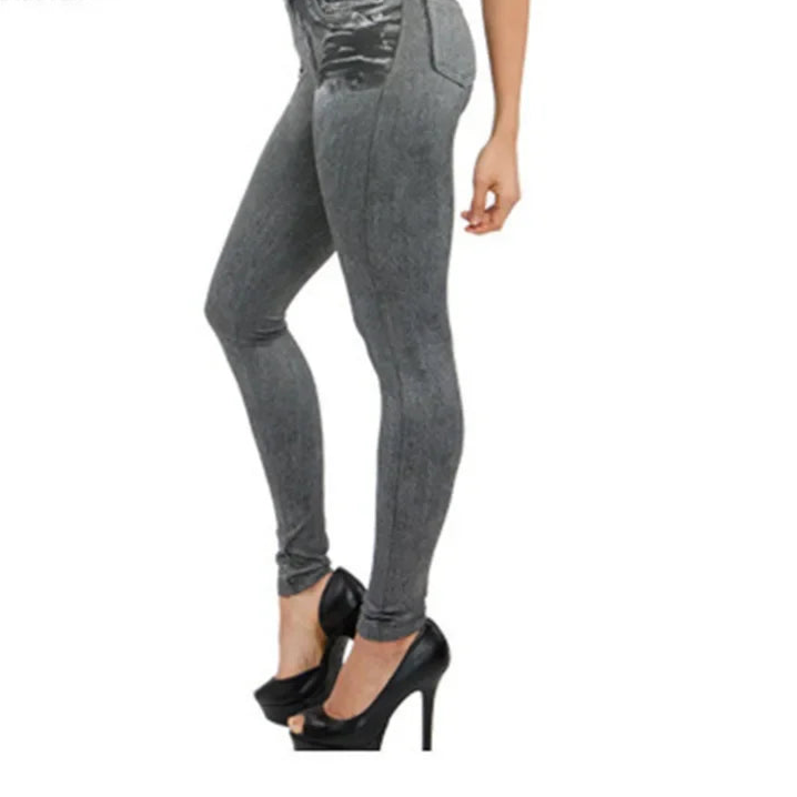 Women's Seamless Denim-Look Leggings