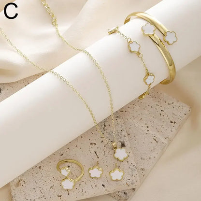 Plum Blossom Plant Five Leaf Flower Five Piece Set