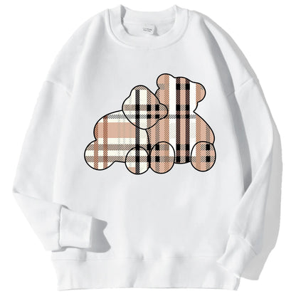 Casual Women Sweatshirts Teddy Bear Printing Hoodies