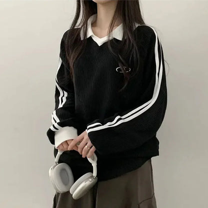 Women Sweatshirts Long Sleeve Polo Shirts