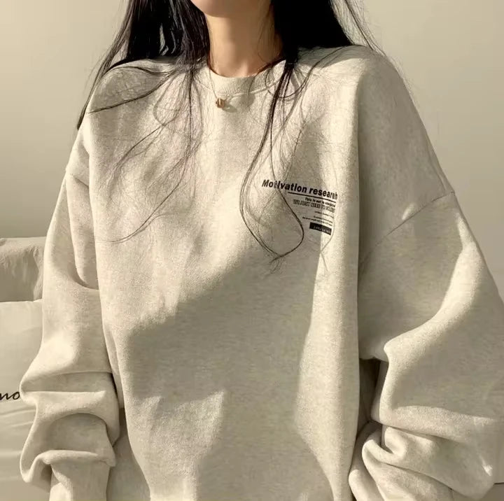 Oversized Hoodie Women Sweatshirts Long Sleeve Hoodies Casual Letter