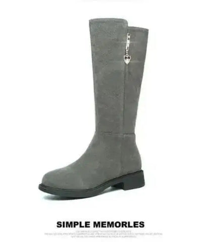 Thigh High Boot Warm Plush Snow Boots Side Zipper Snow Boots