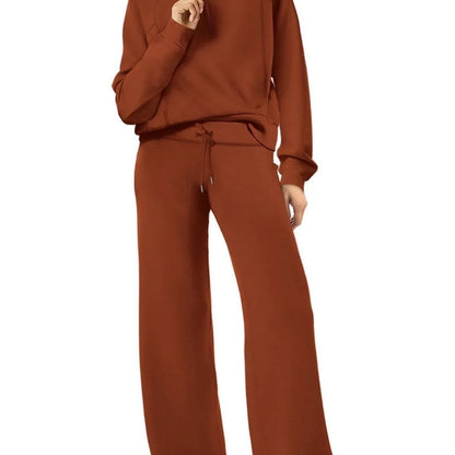 Women Sweatshirts Wide Leg Pants Two Pieces