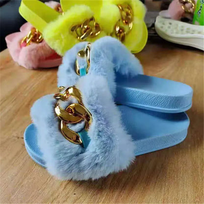 Women's Plus Size Flat Slippers for Autumn