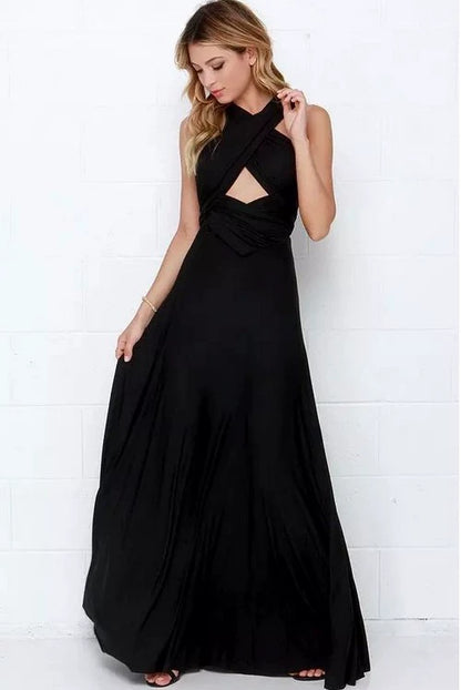 Sexy Stunning Multi-Rope Bandage Red Dress Long Dress