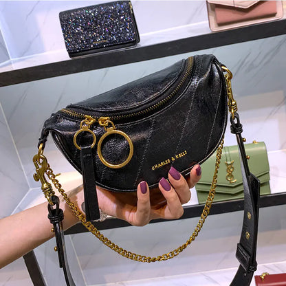 Chic Korean Casual Chain Tassel Crossbody Bag