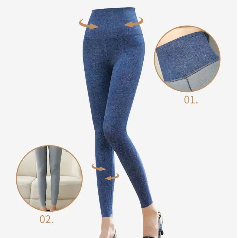 Thick Fleece-lined Shark Pants for Autumn and Winter