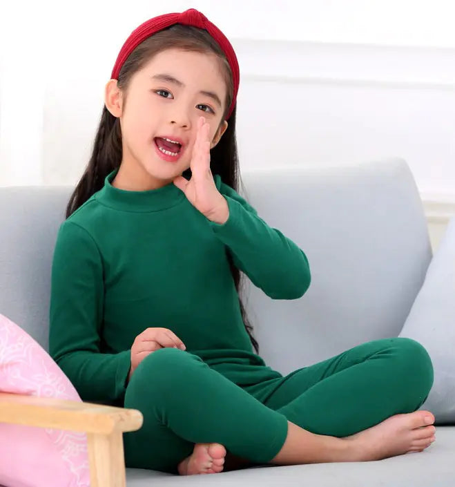Girls' Pajamas  Long Sleeve Set (Two-Piece)