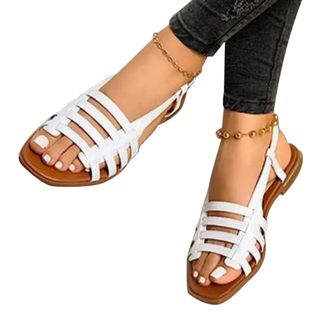 Women's Summer Hollow Beach Flat Sandals - Trendy Attic Store01