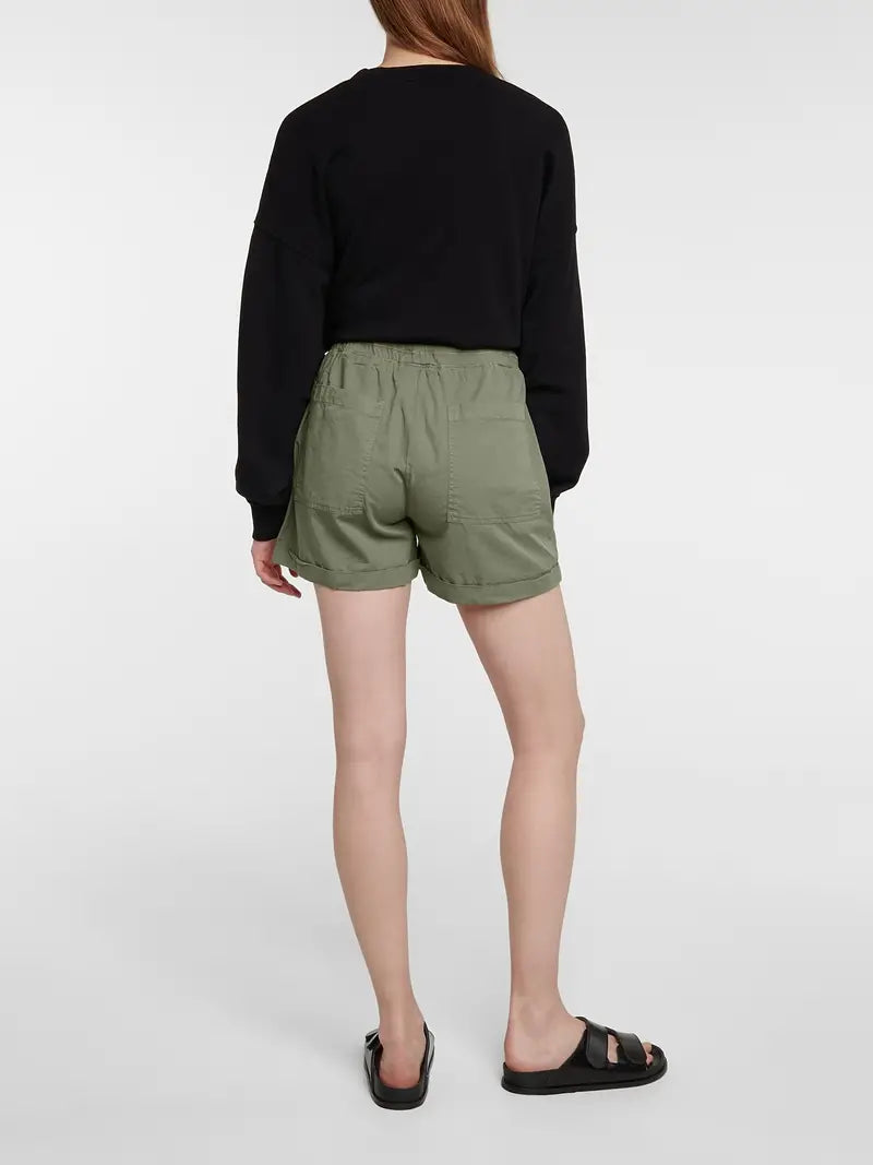 Minimalist Women's Drawstring Shorts with Pockets