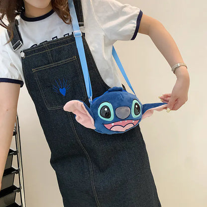 Stitch Plush Shoulder Bag - Korean Style Crossbody Bag