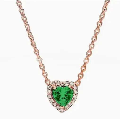 925 Silver Color Diamond Necklace