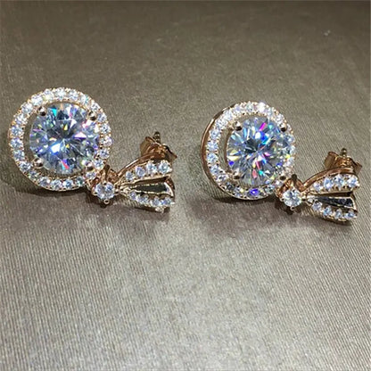 Elegant Heart-Shaped Zirconia Earrings for Women