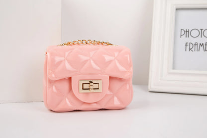 Mini Candy Color Jelly Coin Purse Crossbody Bag