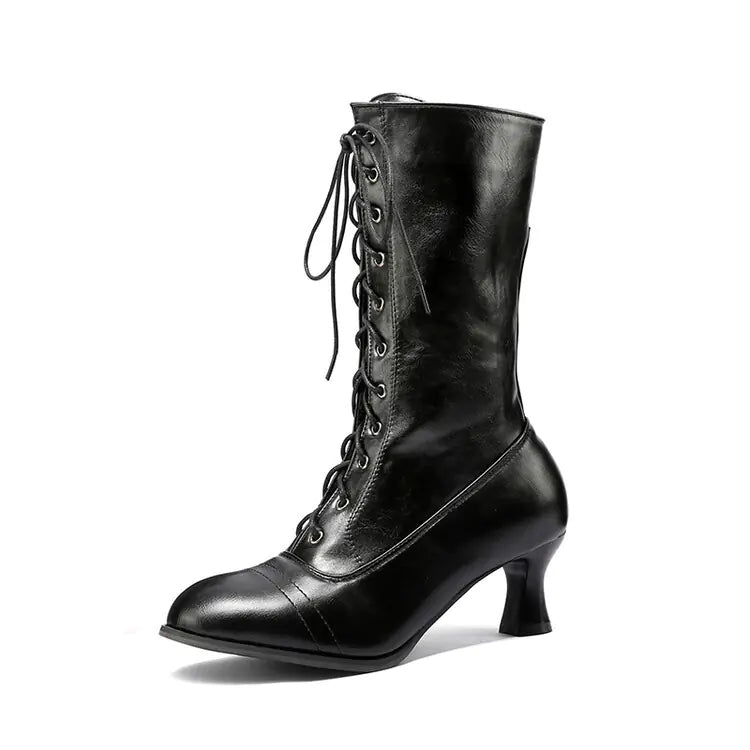 Women's Fall Martin Boots - Korean Style Lace-Up Short Boots