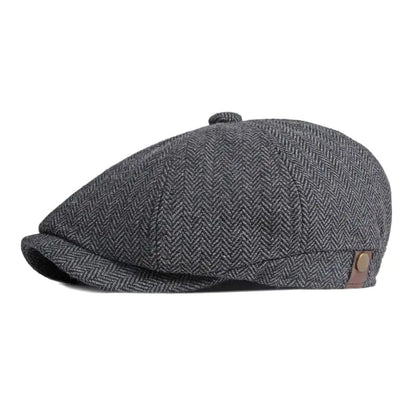 British Retro Octagonal Hat for Men’s Leisure Wear