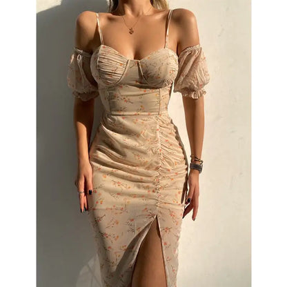 Irregular Spaghetti-Strap Dress for Women