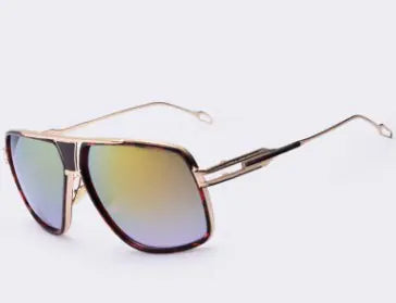 Metallic Retro Sunglasses for Street Style Fashion