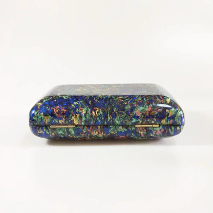 Luxury Vintage Marble Acrylic Evening Clutch Purse