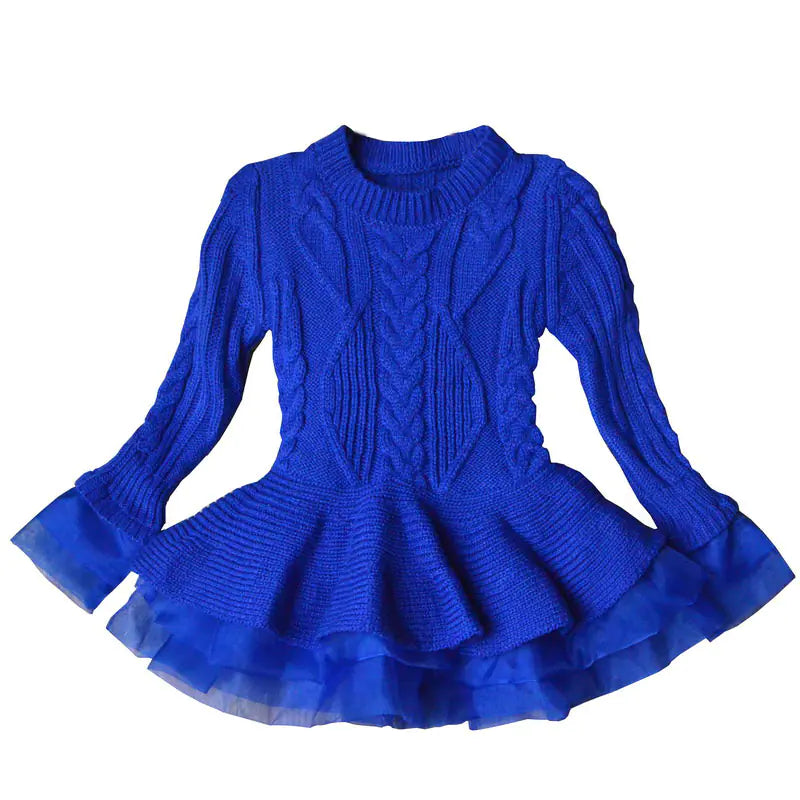 Girls' Sweater Dress Long Sleeve