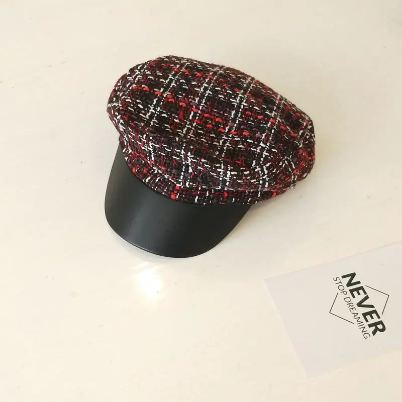 Octagonal Beret, Newsboy Cap, Painter's Hat