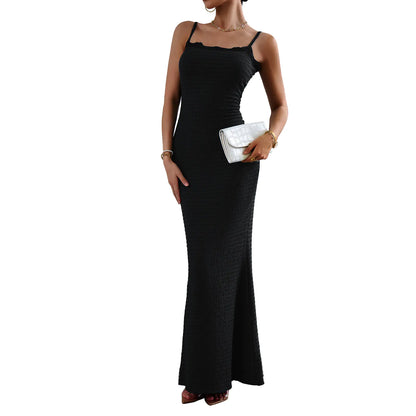 Autumn Women's Slim Fit Spaghetti Strap Dress