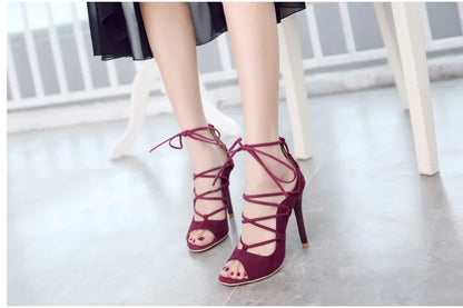 Roman High Heel Peep Toe Sandals
