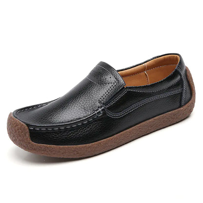 Women's Flat Leather Loafers