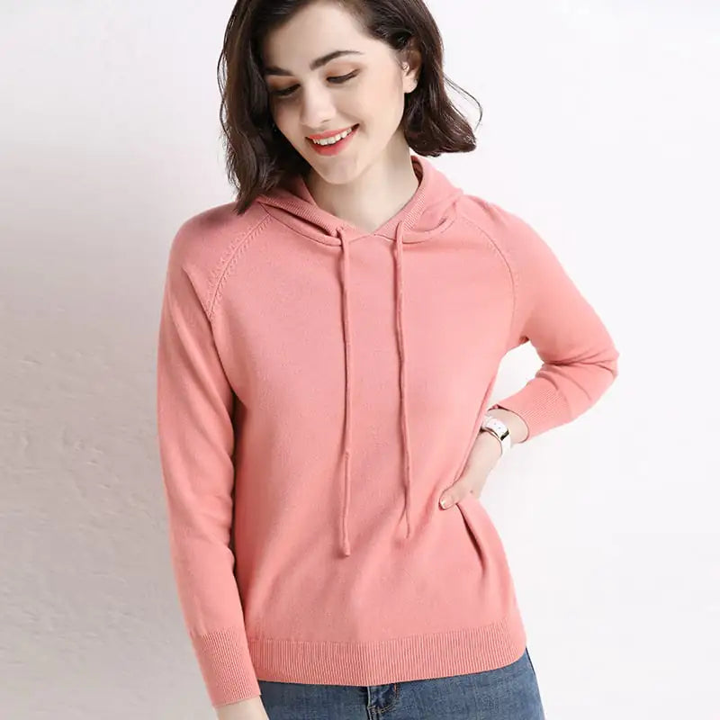 Hooded Thin Sweater for Women