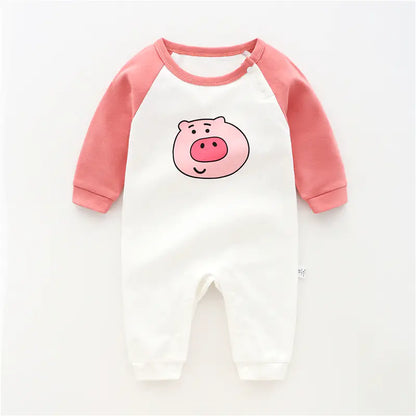 Cotton Long Sleeve Baby Bodysuit for Newborns