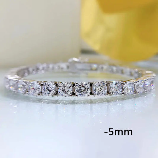 High Carbon Diamond Bracelet in 925 Silver