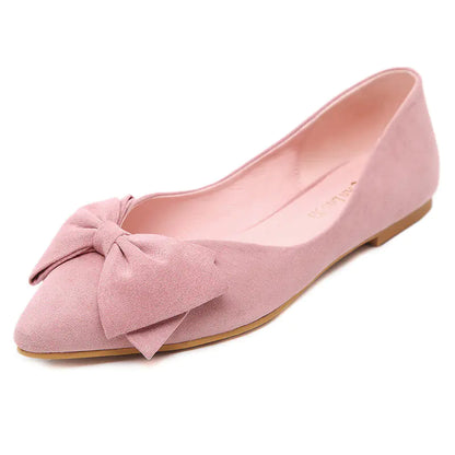 2018 Women's Casual Ballet Flats with Bow Detail
