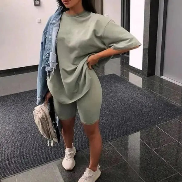 Spring Summer Women's Casual Two-Piece Set