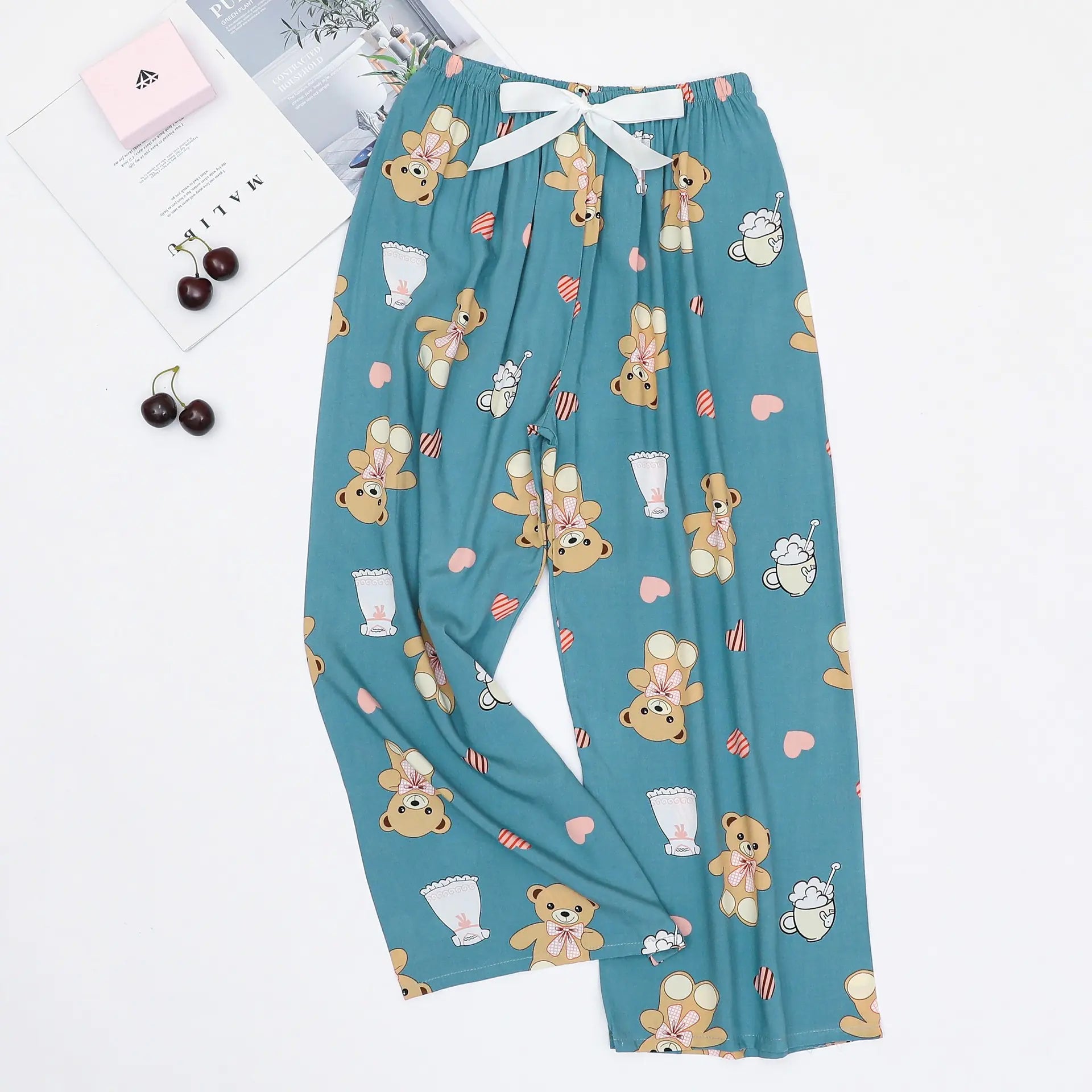 Cotton Sleep Pants - Loose Casual Printed - Trendy Attic Store01