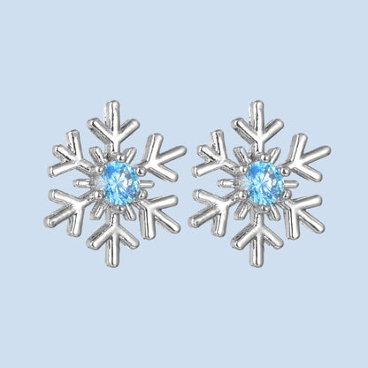 S925 Silver Flower Stud Earrings  Trendy and Versatile