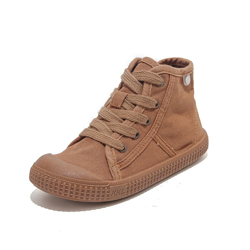 Autumn Winter Trendy High-Top Canvas Shoes for Boys