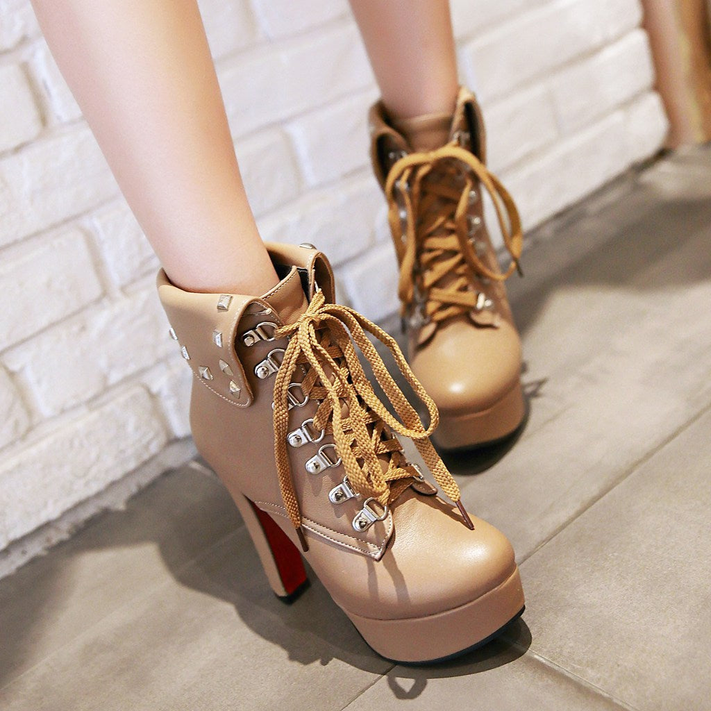Women's High Heel Ankle Boots - Ultra High Heels