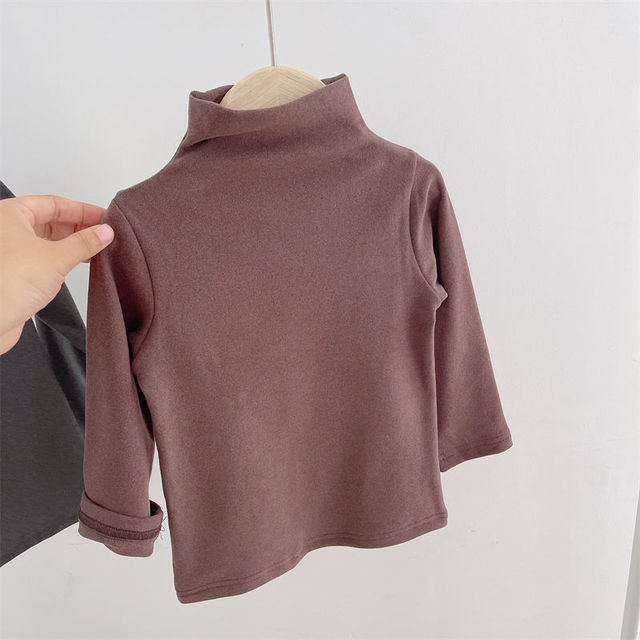 Turtleneck Fleece T-Shirts for Autumn & Winter
