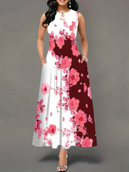 Round Neck Printed Dress for Fashion Enthusiasts