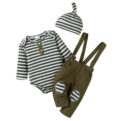 Newborn Baby Boys Knitted Long Sleeve Clothes Set